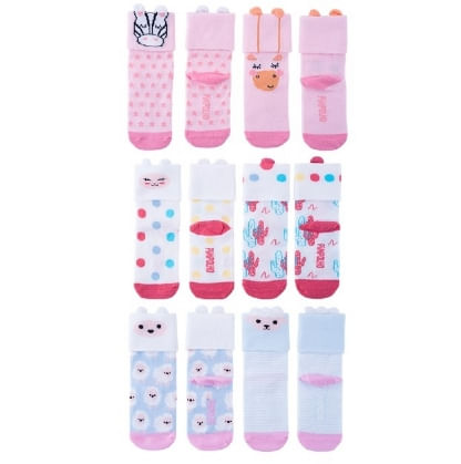 KIT MEIA LÚDICA - FEMININO - TAMANHO 21 AO 25 - 2 PARES # 0009221 - PIMPOLHO