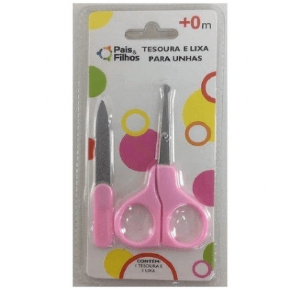 KIT TESOURA E LIXA PARA UNHAS # 7786 - GALA PAIS & FILHOS