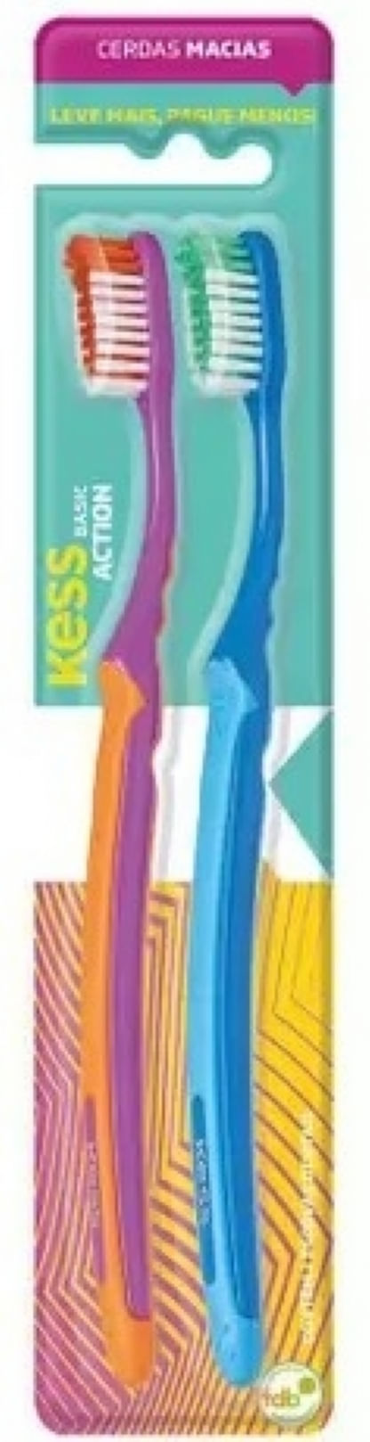 PACK COM 2 ESCOVAS KESS BASIC ACTION MACIA # 2549 - RICCA MAESTRAL