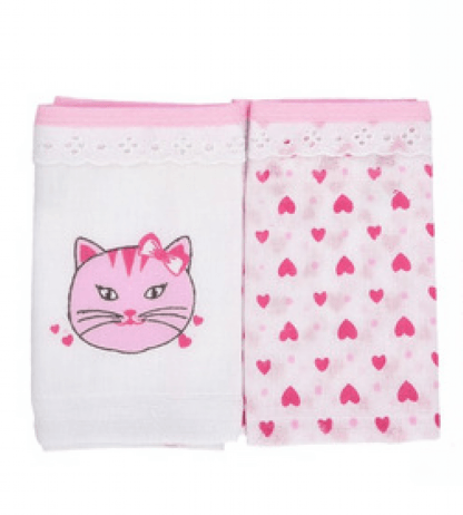 BABETE GATINHA - 32CMX32CM - 2 UNIDADES # 3556 - MINASREY