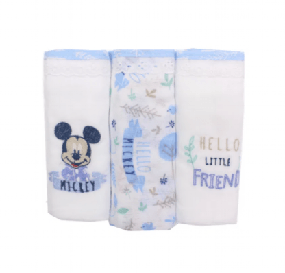 FRALDA COM BAINHA - 3 UNIDADES MICKEY # 3928 - MINASREY