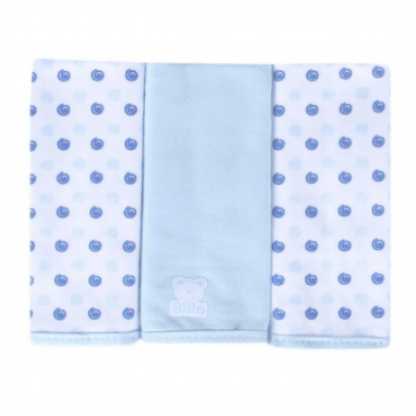 BABETE BILLO ESTAMPADA MALHA - 3 UNIDADES # 402404 - MINASREY