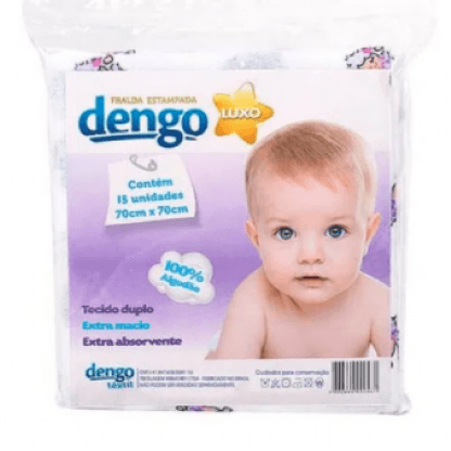 FRALDA DENGO LUXO COM 5 UNIDADES # 7008 - MINASREY