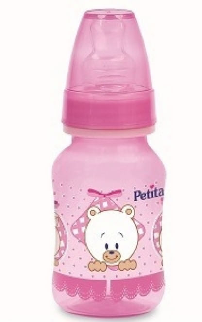 MAMADEIRA CINTURADA SILICONE 240ML # 7131-RS - PETITA