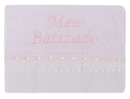TOALHA BEBÊ BATIZADO FELPA # AC9922 - TEX NEW