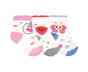 KIT MEIA BEBÊ RN - 3 PARES # 0334 - DELOS (YOU)