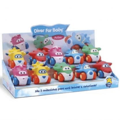 DISPLAY DIVER FOR BABY AVIÕES - 10 UNIDADES # 8041 - DIVERTOYS
