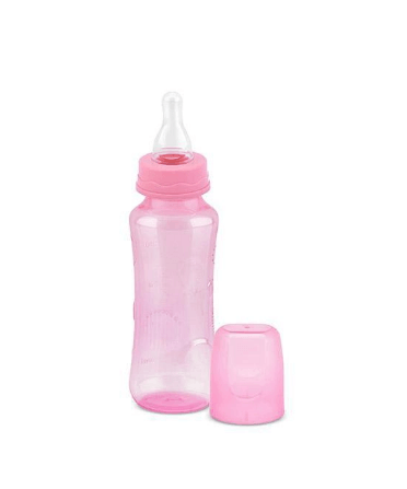 MAMADEIRA CINTURADA COLOR -  240ML # 00097 - A.M.(BABY LOO)