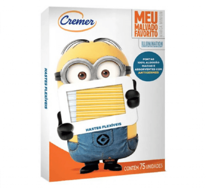 HASTES FLEXÍVEIS CREMER MINIONS - 75 UNIDADES # 410020 - CREMER