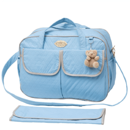 KIT BOLSA MOMMY BABY COM 2 PEÇAS # 904 - ESPERA FELIZ
