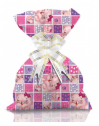 SAQUINHO PARA PRESENTE 30X45 COM 50 - LITTLE CAT # 1200-199 - GALA PAIS & FILHOS