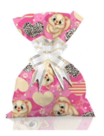 SAQUINHO PARA PRESENTE 30X45 COM 50 - POP CAT # 1200-213 - GALA PAIS & FILHOS