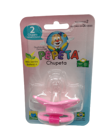 CHUPETA REDONDA SILICONE TAMANHO 2 PLUS # 1122-RS - PEPETA