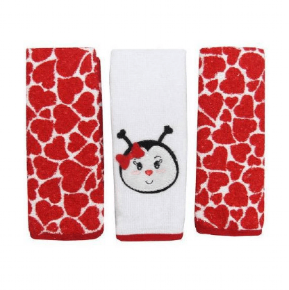 TOALHA BOQUINHA BABY JOY FUNNY ESTAMPADO/LISO - BORDADA E VIES -29X35CM-3 UNIDADES # 04133301010006