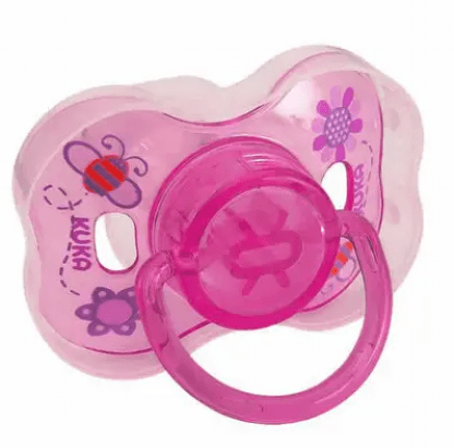 CHUPETA DECORADA SILICONE NEON - BICO UNIVERSAL - FASE 2 # 2282 - KUKA