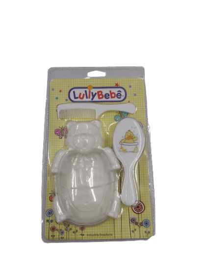 CONJUNTO ESCOVA PARA CABELO - 3 PEÇAS # 2201 - LULLY BEBÊ
