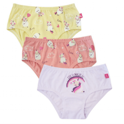 KIT CALCINHA PERNA E CINTURA EMBUTIDA - 3 UNIDADES - TAMANHO 1 AO 10 # 0361A - LUNA