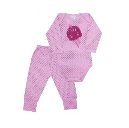 CONJUNTO BODY MANGA LONGA EM SUEDINE + CULOTE - FEMININO - POÁ - TAMANHO P AO G # 201121