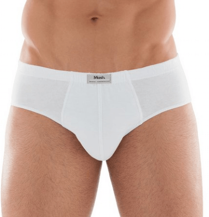 CUECA SLIP ALGODÃO LISO - ETIQUETA BORDADA # 074.58 - MASH