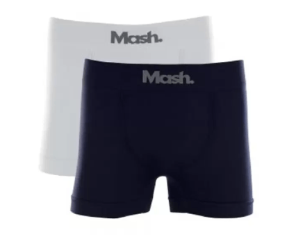 KIT CUECA BOXER SEM CUSTURA - 2 PEÇAS - TAMANHO P AO GG # 711.01 - MASH
