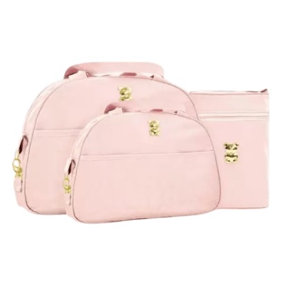 KIT BOLSA SEDA URSO - 4 PEÇAS # 1051/52 - MAVE BABY