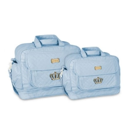 KIT BOLSA E FRASQUEIRA - MATELASSÊ COROA # 211/12 - MAVE BABY