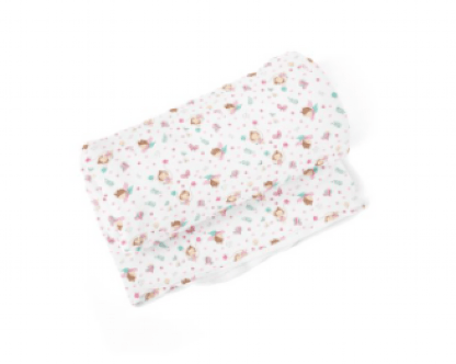 COBERTOR KARINHO ESTAMPADO - 1,10X90CM - MENINA BALANÇO # 45451446 - PAPI
