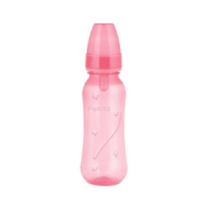 MAMADEIRA RELEVO COLOR - 240ML - BICO SILICONE # 3012 - PETITA