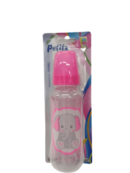 MAMADEIRA CINTURADA CRISTAL BICO SILICONE 240ML # 3303 - PETITA