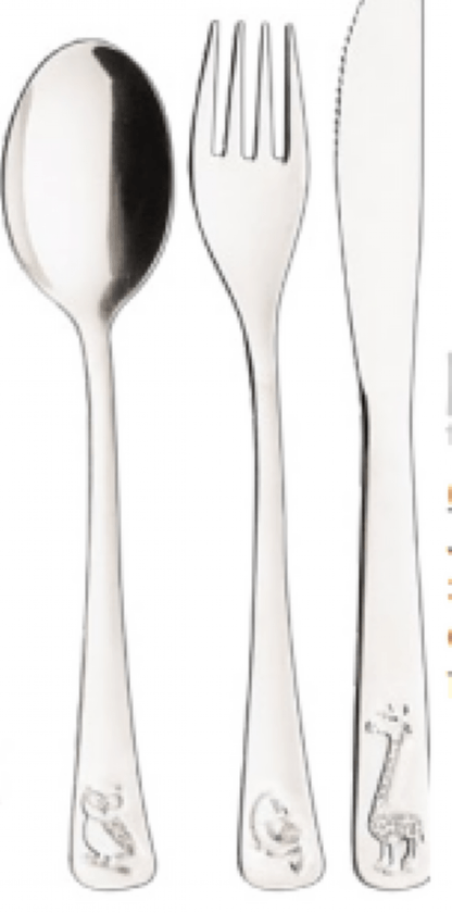 CONJUNTO DE TALHERES INFANTIL - 3 PEÇAS - INOX # 66970020 - TRAMONTINA