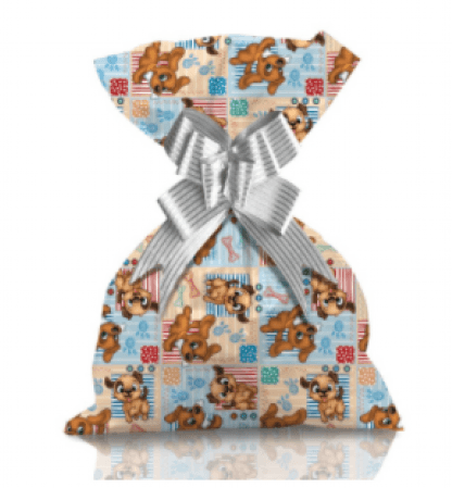 SAQUINHO PARA PRESENTE 35X53 COM 50 - FILHOTES # 1221-211 - GALA PAIS & FILHOS