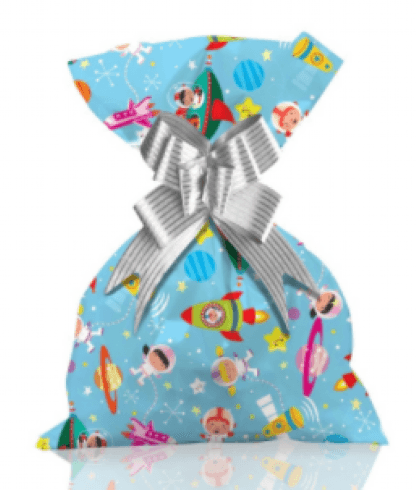 SAQUINHO PARA PRESENTE 35X53 COM 50 - SPACE # 1221-215 - GALA PAIS & FILHOS