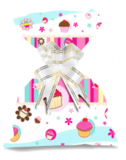 SAQUINHO PARA PRESENTE 35X53 COM 50 - CUPCAKE # 1221-219 - GALA PAIS & FILHOS