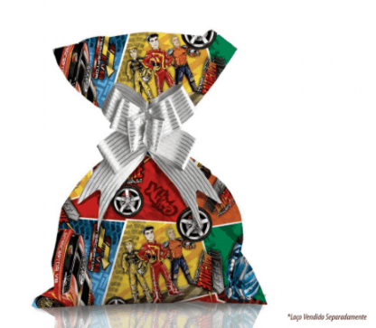 SAQUINHO PARA PRESENTE 35X53 COM 50 - RACER TEAM # 1221-169 - GALA PAIS & FILHOS