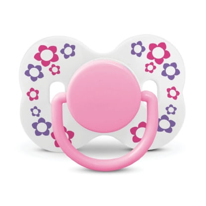 CHUPETA BORBOLETA - BICO SILICONE REDONDO - TAMANHO 2 # 00151 - A.M.(BABY LOO)