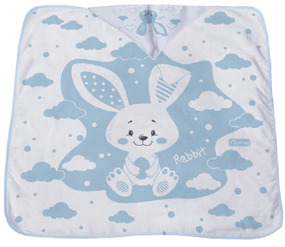 TOALHA DE BANHO SOFT FILHOTES - 85X65CM - COELHINHO # 329804 - MINASREY
