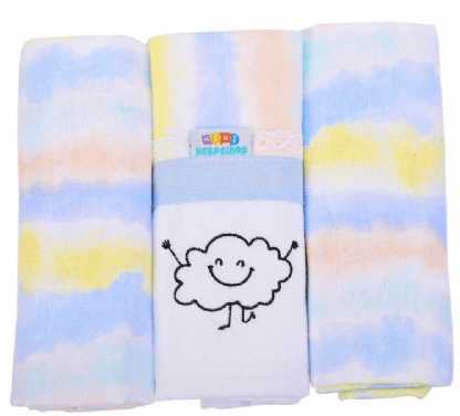 KIT CUEIRO ROLINHOS - 80X80CM - BE HAPPY - 3 UNIDADES # 653204 - MINASREY