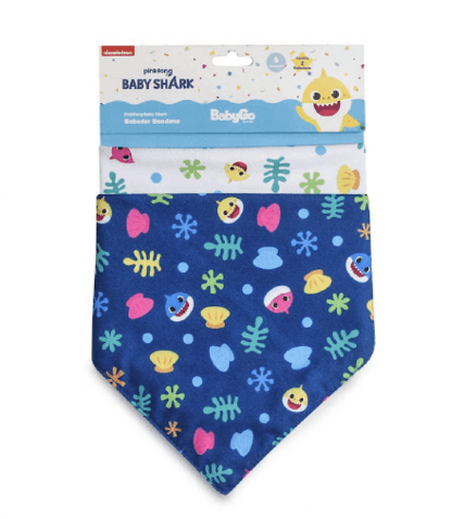 KIT BABADOR BANDANA DECORADO - 2 UNIDADES - 0 A 6 MESES # 01456 - DERMIWIL BABY GO