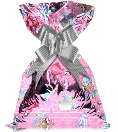 SAQUINHO PARA PRESENTE - 43CMX59CM - PRINCESAS MAGICAS - 50 UNIDADES # 1222-162