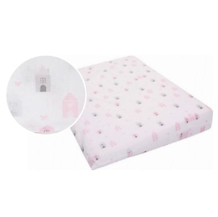TRAVESSEIRO CONFORT PARA BERÇO ESTAMPADO - PAPI COMPOSÊ - 59X36CM - CASINHA # 35171609 - PAPI