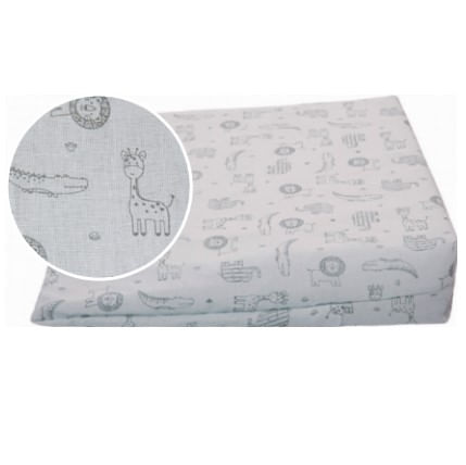 TRAVESSEIRO CONFORT PARA CARRINHO ESTAMPADO - PAPI COMPOSÊ - 30X30X8CM - SELVA RABISCO # 35181613