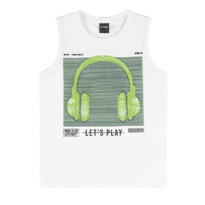 CAMISETA REGATA - MASCULINO - TAMANHO 4 AO 8 # 81100 - LEMON