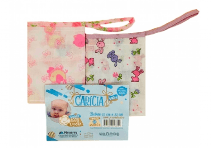 TOALHA BOQUINHA CARÍCIA COM PRENDEDOR - 32X32CM - 2 UNIDADES # 1675 - MINASREY