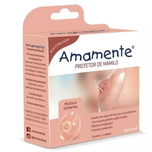 PROTETOR DE SEIO PARA AMAMENTAÇÃO - SILICONE ANTIALÉRGICO # 0070-006/100086 - SEMINA
