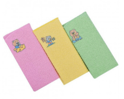 TOALHA DE BOCA FELPA PARAPIPI - 20CMX25CM - 3 UNIDADES # 1651 - MINASREY