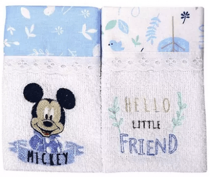 BABETE FELPA MICKEY - 2 UNIDADES # 3951