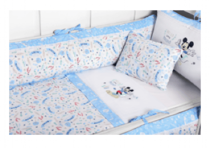 JOGO DE BERÇO MICKEY - 3 PEÇAS # 3910 - MINASREY