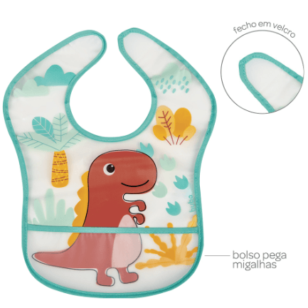 BABADOR COM BOLSO DINO # 13239 - BUBA