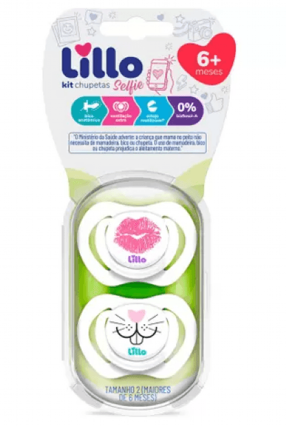 KIT CHUPETA SELFIE BICO ANATÔMICO T.2 # 632031 - LILLO