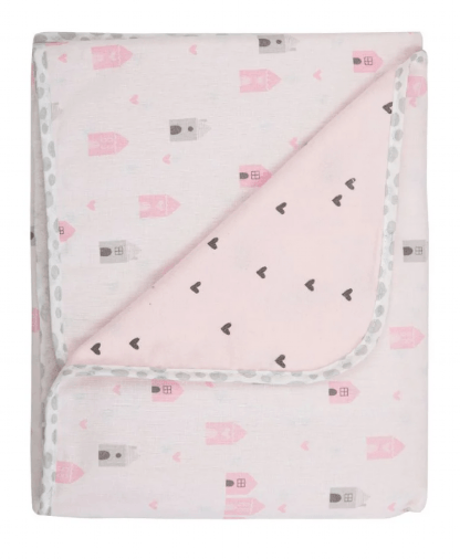 MANTA FLANELADA CASINHA - COMPOSE - DUPLA FACE - 90CMX80CM # 47801609 - PAPI